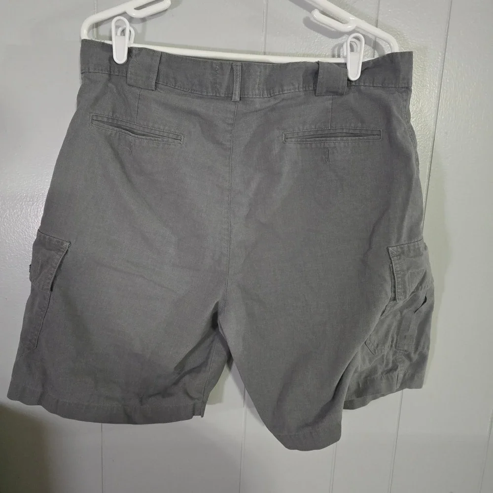 Ocean Pacific Cargo Shorts Mens 36 Grey Pleated Multi Pocket‎ Utility OP